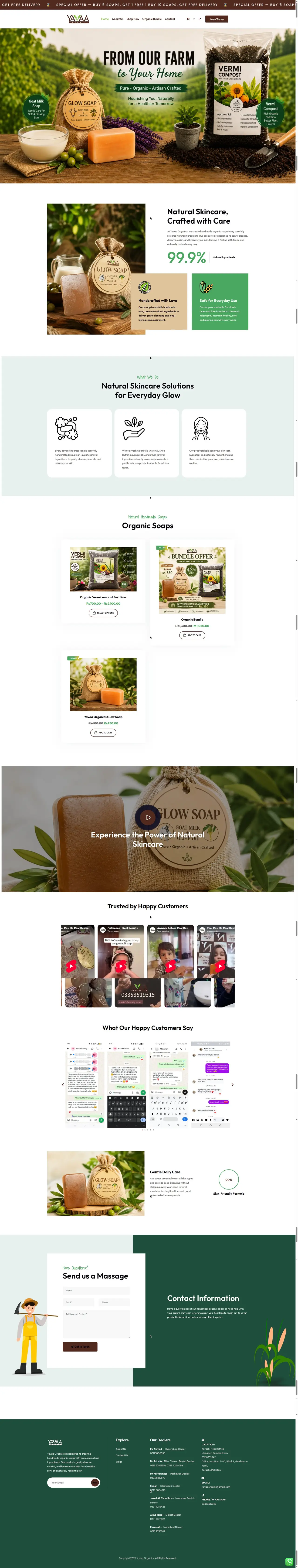 Yavaa full website design